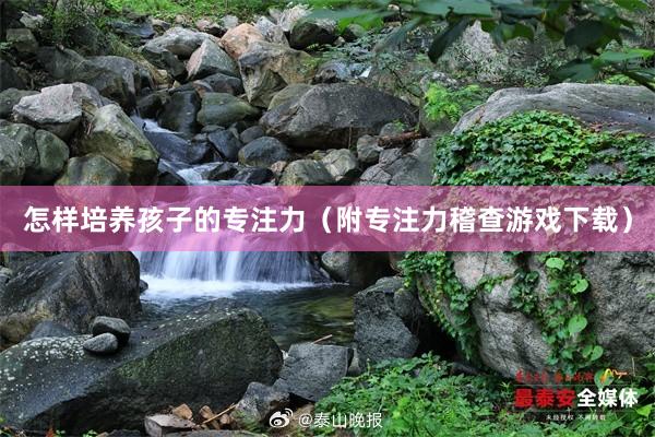 怎样培养孩子的专注力（附专注力稽查游戏下载）